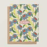 Blue Blooms A2 Greeting Card