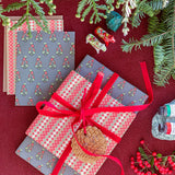Boteh Trees Gift Wrap Sheet-Double Sided