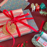 Boteh Trees Gift Wrap Sheet-Double Sided