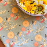 Calendula Garden Tea Towel