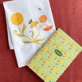 Calendula Tea Towel