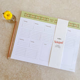 Calendula Weekly Planner 11 x 8.5 Notepad
