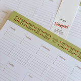 Calendula Weekly Planner 11 x 8.5 Notepad