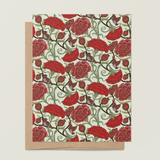 Carnation Pomegranate (red) A2 Greeting Card