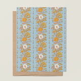 Dandelion Poppy Rows A2 Greeting Card