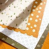 Blossoms Gift Wrap Sheet-Double Sided