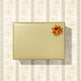 Floral Fans Gift Wrap Sheet-Double Sided