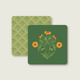 French Marigold Coaster Set-Double Sided