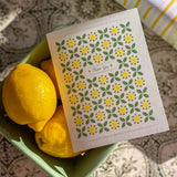 Lemon Floral Grid Thank You A2 Greeting Card