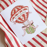 Hot Air Balloon Birthday A2 Greeting Card