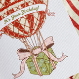 Hot Air Balloon Birthday A2 Greeting Card