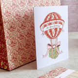 Hot Air Balloon Birthday A2 Greeting Card