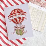 Hot Air Balloon Birthday A2 Greeting Card