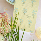 Custard Blooms Thank You A2 Greeting Card