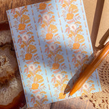 Dandelion Poppy Rows A2 Greeting Card