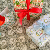 Positano Tulip Tiles Gift Wrap Sheet-Double Sided