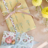 Rose Custard Gift Wrap Sheet-Double Sided