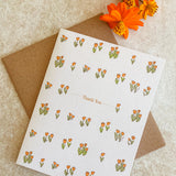 Garden Gratitude Thank You A2 Greeting Card