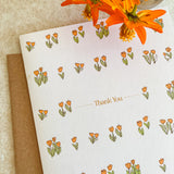 Garden Gratitude Thank You A2 Greeting Card