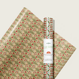 Holly Florals Gift Wrap Sheet-Double Sided