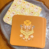 Wildflower Coaster Set-Double Sided