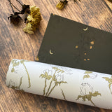 Spooky Blooms Gift Wrap Sheet-Double Sided