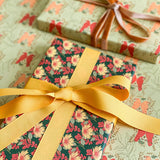 Raven Berries Gift Wrap Sheet-Double Sided
