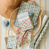 Pink Blooms Tea Towel