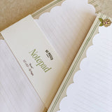 Rosé Stripes 5.5 x 8.5 Notepad