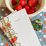 Strawberry Swirl Shopping List 3.5 x 8.5 Notepad
