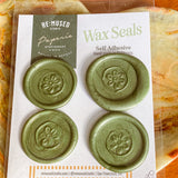 Wildflower Rosette Wax Seals – Green