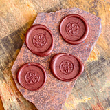 Wildflower Rosette Wax Seals – Burgundy