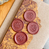 Wildflower Rosette Wax Seals – Burgundy
