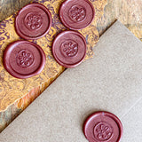 Wildflower Rosette Wax Seals – Burgundy