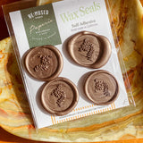 Wildflower Sprig Wax Seals – Platinum
