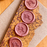 Wildflower Sprig Wax Seals – Rose