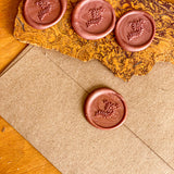 Wildflower Sprig Wax Seals – Rose
