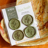 Wildflower Sprig Wax Seals – Green