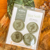 Wildflower Sprig Wax Seals – Green
