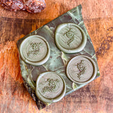 Wildflower Sprig Wax Seals – Green