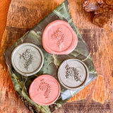 Wildflower Sprig Wax Seals – Green Pink Mix