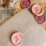 Wildflower Sprig Wax Seals – Peach Burgundy Mix