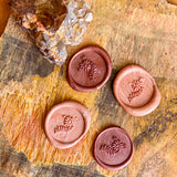Wildflower Sprig Wax Seals – Peach Burgundy Mix