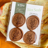 Spooky Blooms Large Wax Seals – Dark Mocha