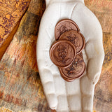 Spooky Blooms Large Wax Seals – Dark Mocha