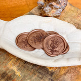 Spooky Blooms Large Wax Seals – Dark Mocha