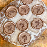 Wildflower Sprig Wax Seals – Platinum