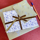 Winter Blues Gift Wrap Sheet-Double Sided