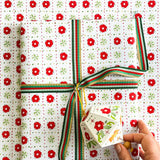 Winter Greens Gift Wrap Sheet-Double Sided
