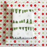 Winter Greens Gift Wrap Sheet-Double Sided
